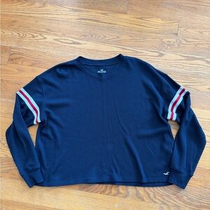 Hollister Varsity Style Thermal Boyfriend Tee